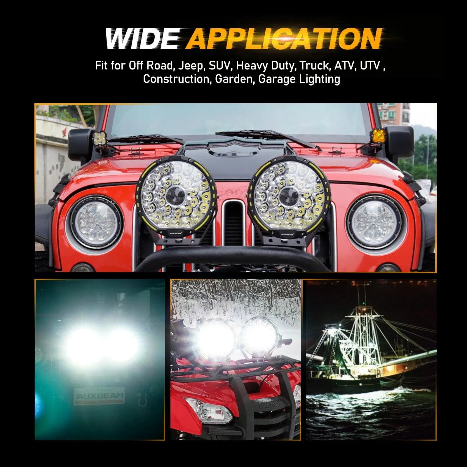 360-PRO Series | 9 Inch 270W 37776LM Offroad LED Driving Lights