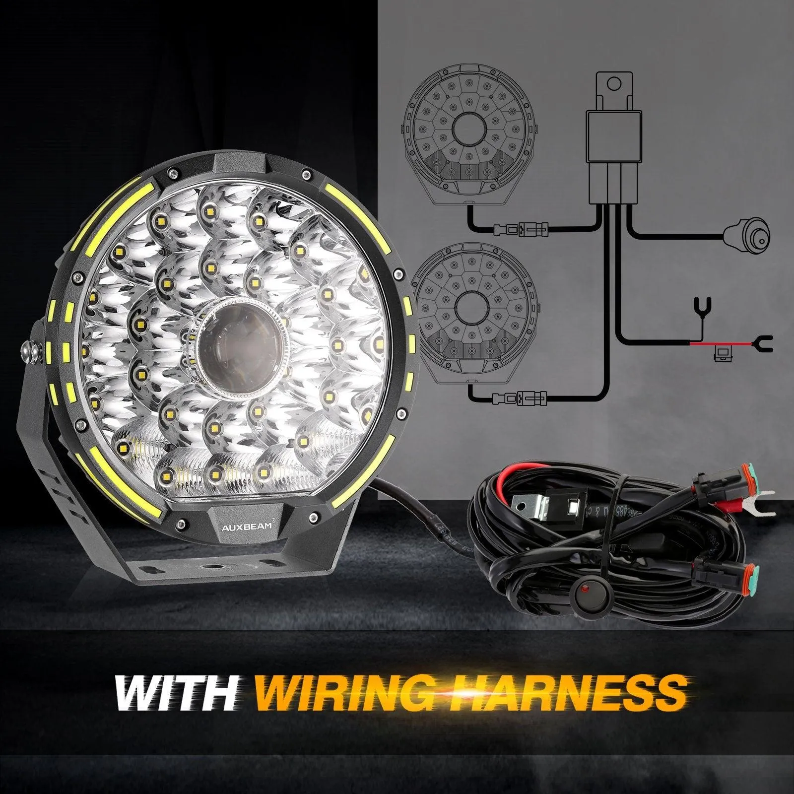 360-PRO Series | 9 Inch 270W 37776LM Offroad LED Driving Lights