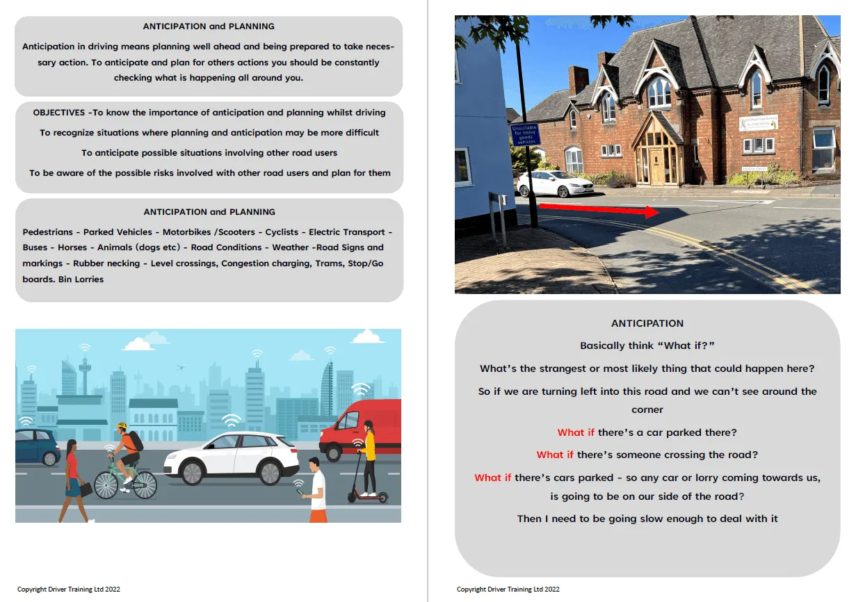 ADI Part 3 Meeting and Anticipation Driving Instructor Lesson Plan Diagrams