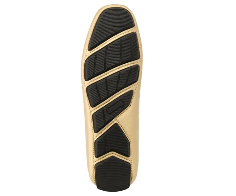 Amali Trentino Gold Men’s Casual Moccasins Gold Slip On