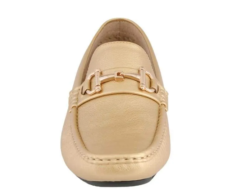 Amali Trentino Gold Men’s Casual Moccasins Gold Slip On
