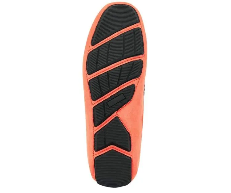 Amali Walken Men's Suede Driving Shoes Coral