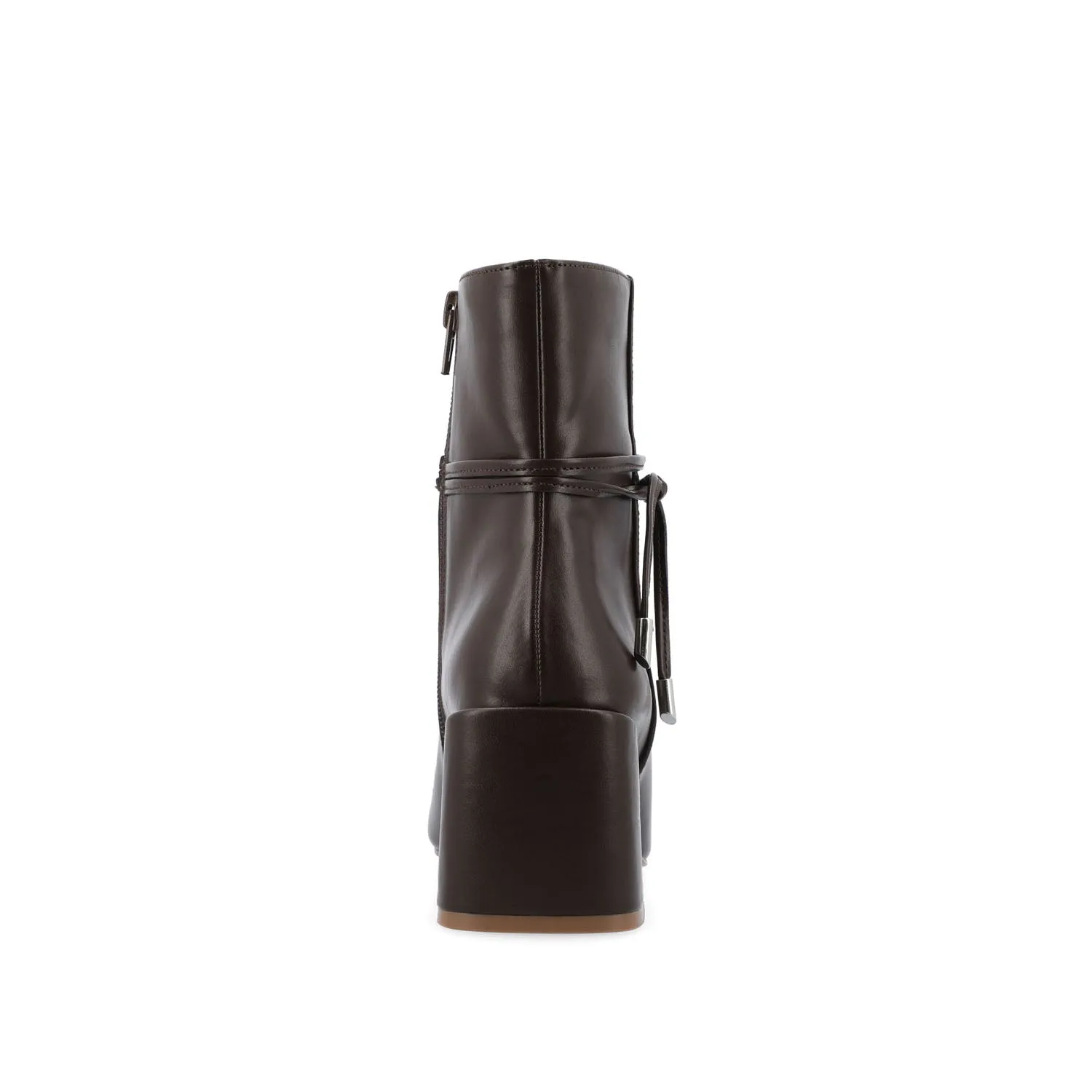 BEVERLEY BLOCK HEELED BOOTIES IN WIDE
