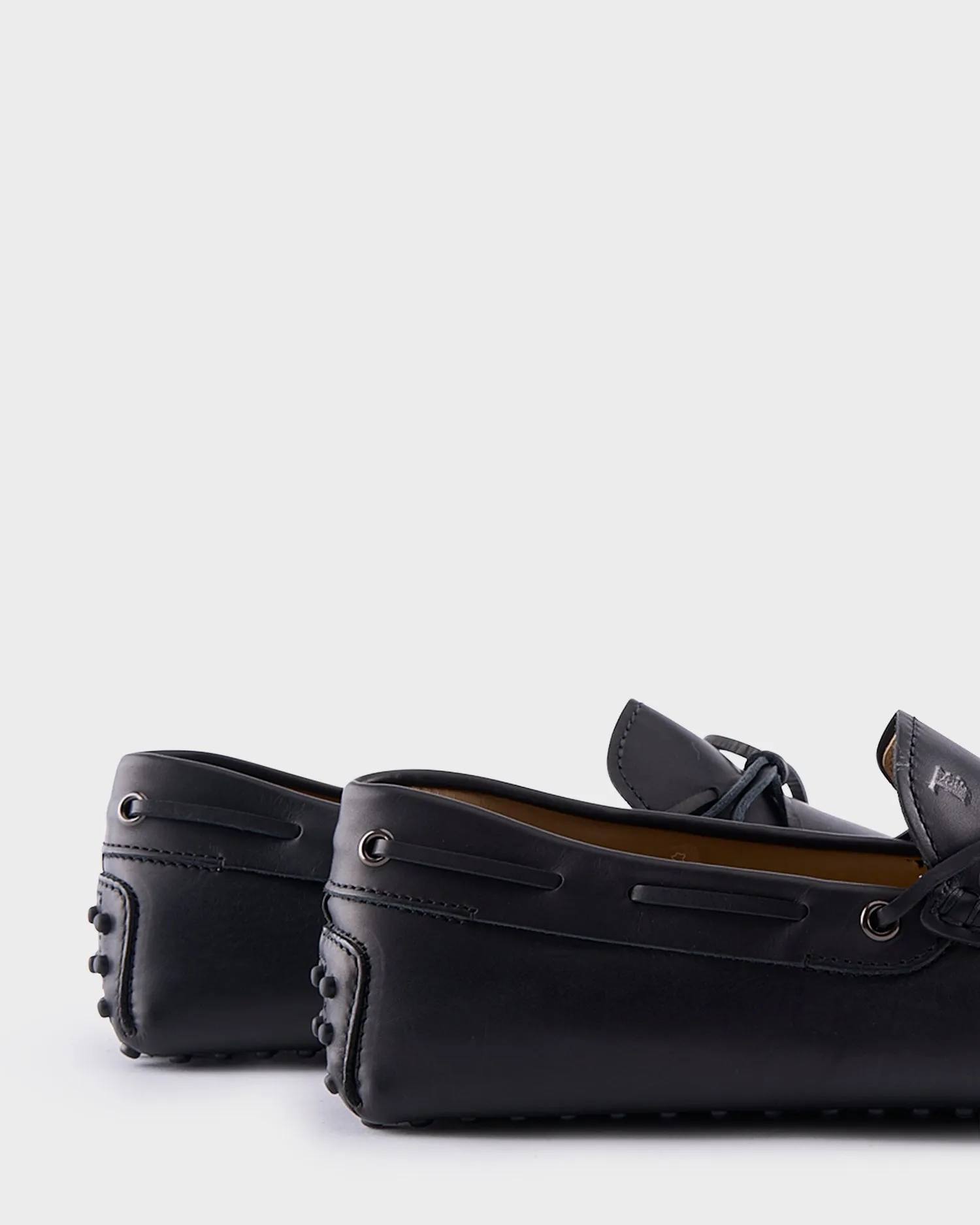Black Leather New Gommini Driving Shoes