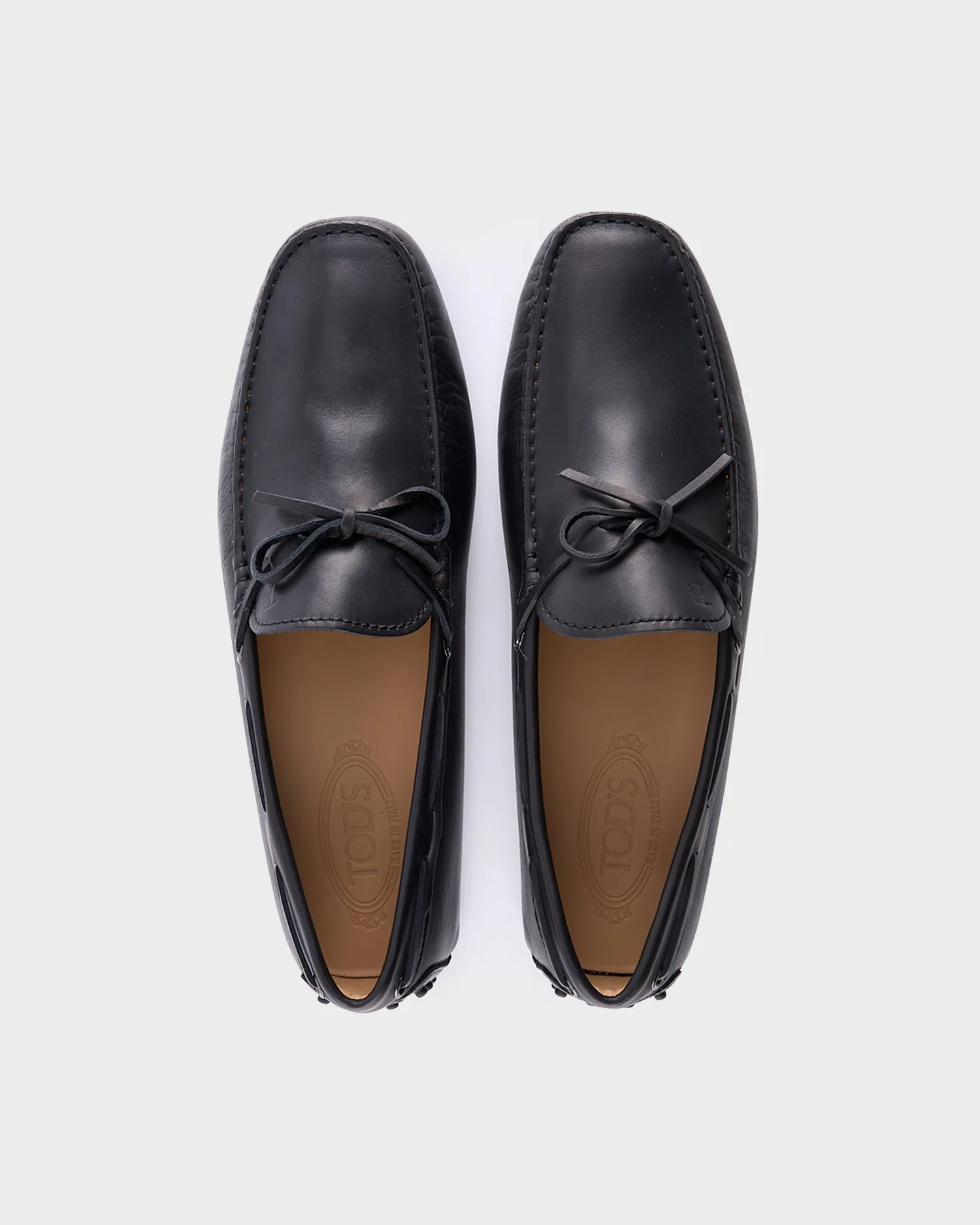 Black Leather New Gommini Driving Shoes