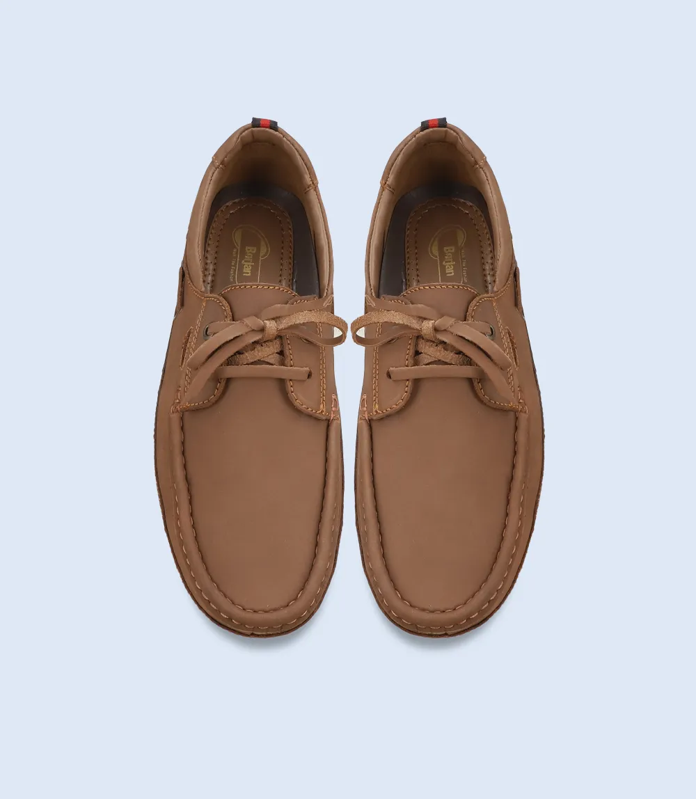 BM5224-BROWN-Men Driving Moccasins