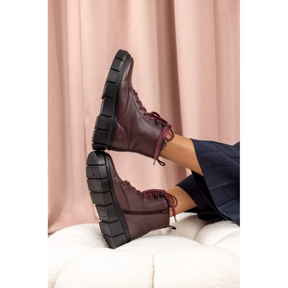 Bordeaux Fawn Ankle Boots