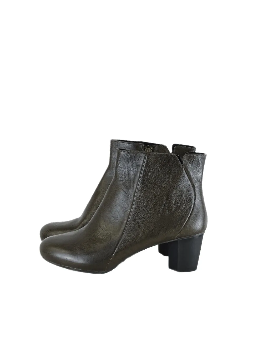 Camper Olive Green Heeled Ankle Boots 41