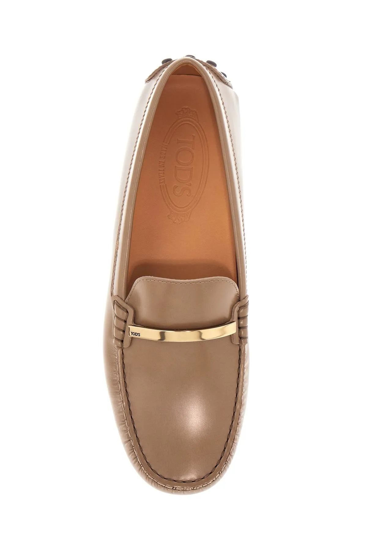 cappuccino leather driving moccasin XXW22L0IT90U18 CAPPUCCINO