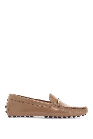 cappuccino leather driving moccasin XXW22L0IT90U18 CAPPUCCINO