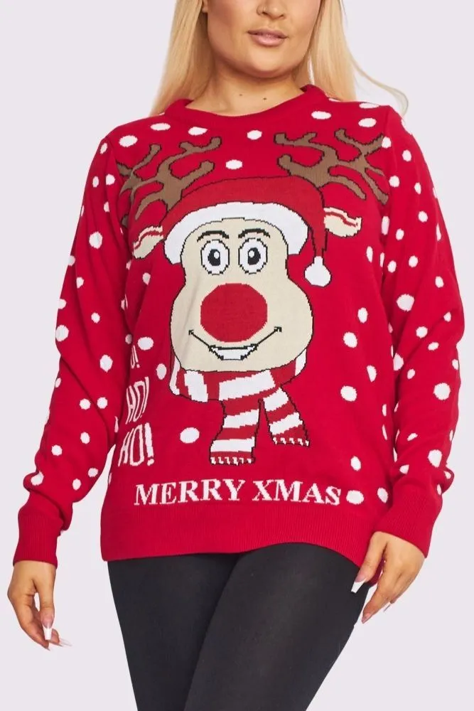 Christmas Rudolf Reindeer Jumper