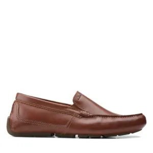 CLARKS MARKSMAN PLAIN -  DARK TAN