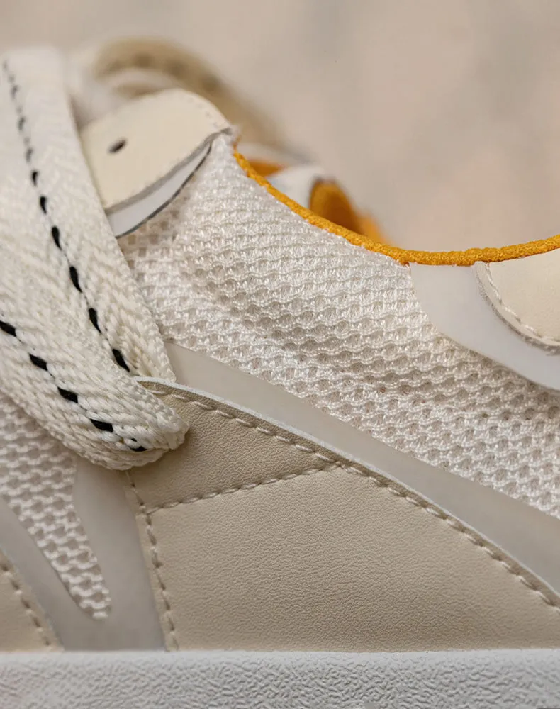 Cream Shell Bread Small White Breathable Men's Casual Shoes