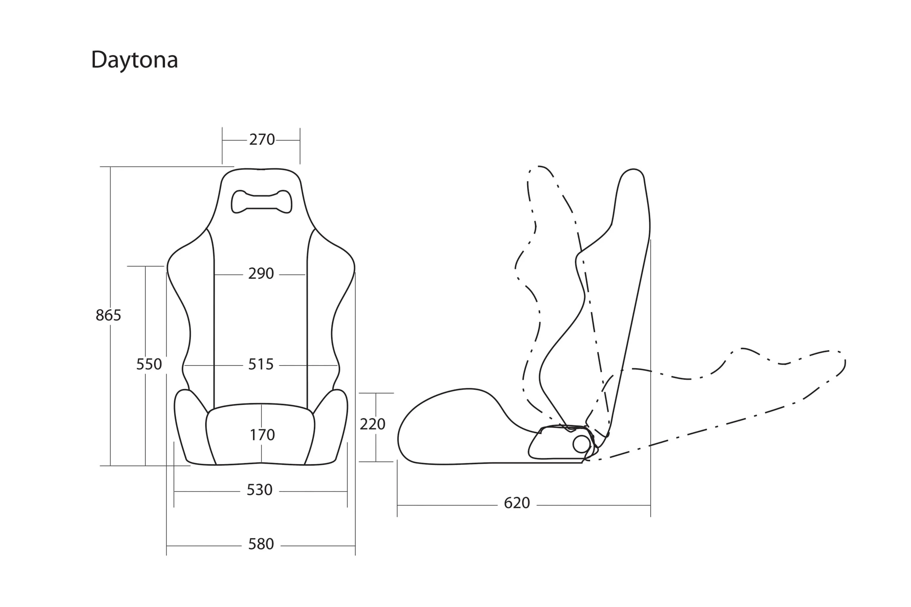 Daytona Seat - Black