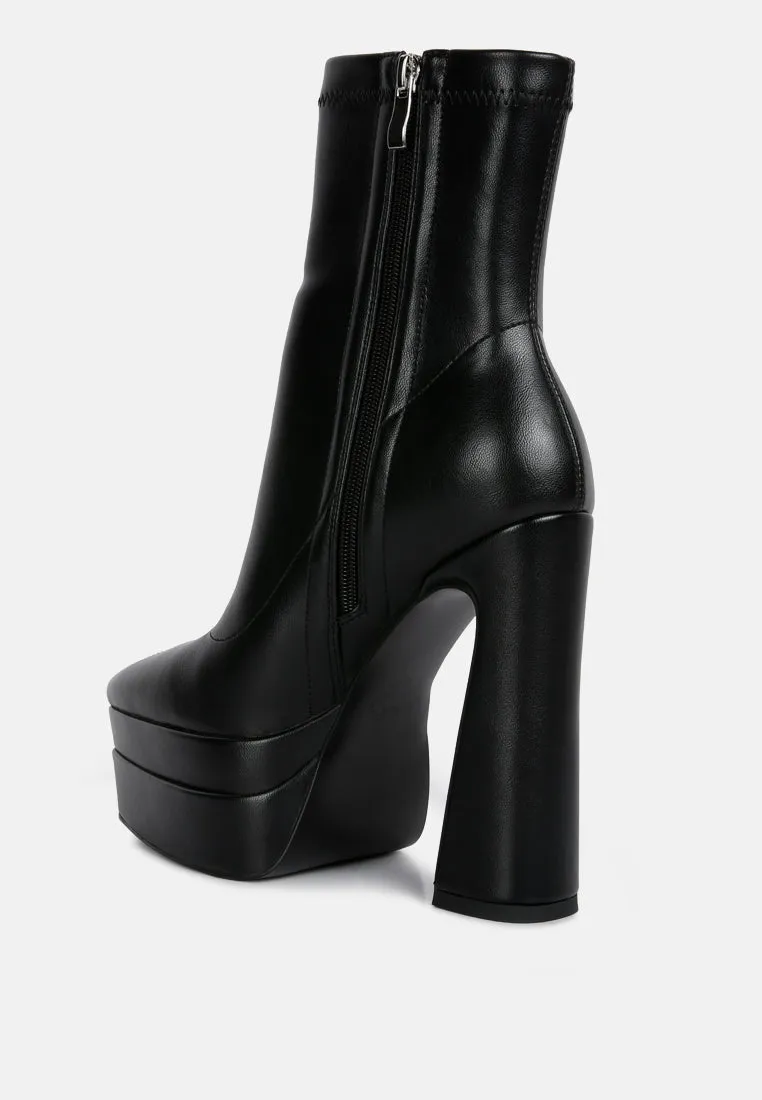 dextra high platform ankle boots by London Rag