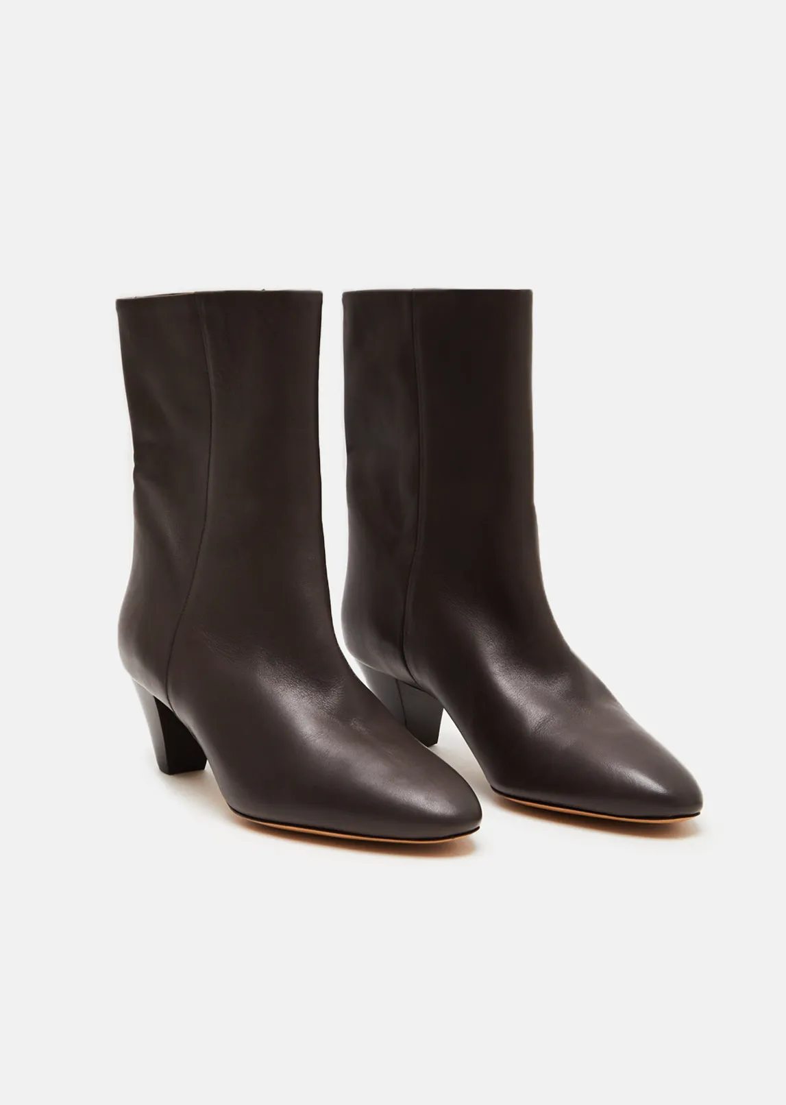 Dyna Pointed Toe Leather Boots
