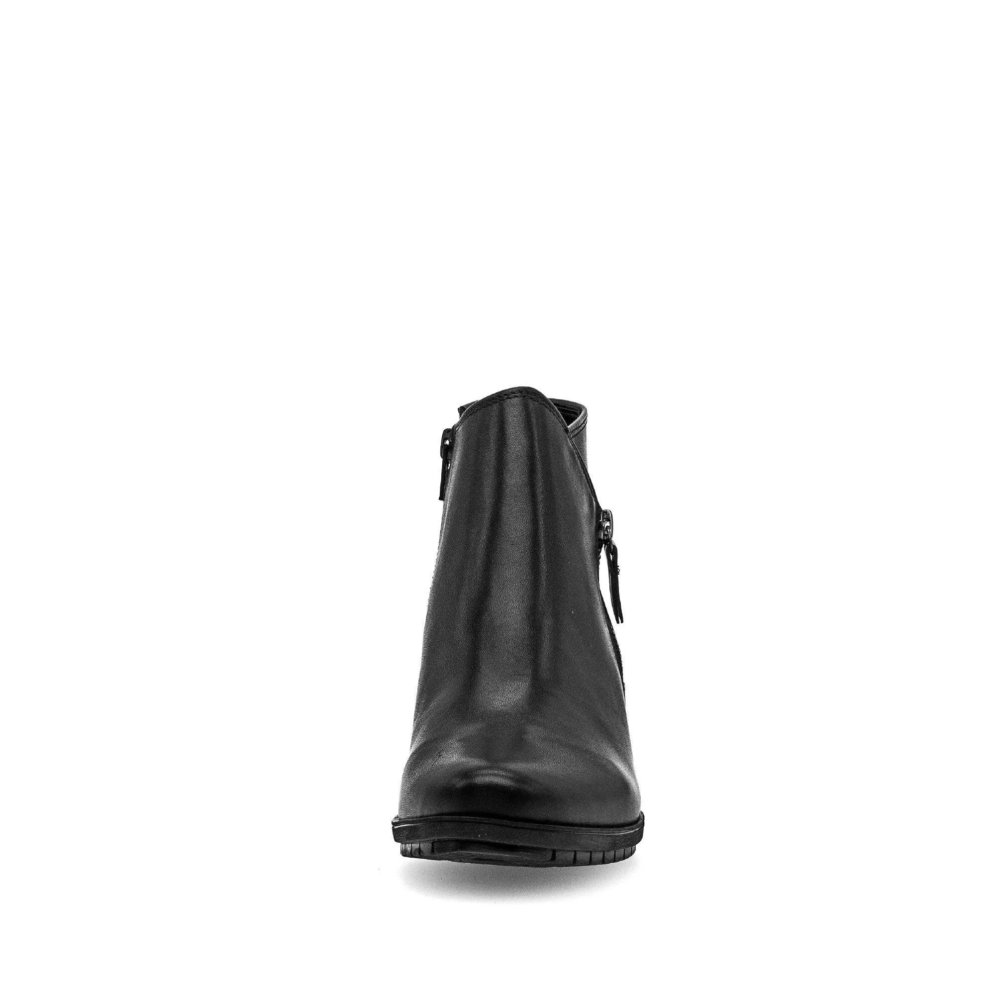 Gabor Olivetti 56.603.57 Ladies Black Wide Leather Side Zip Ankle Boots