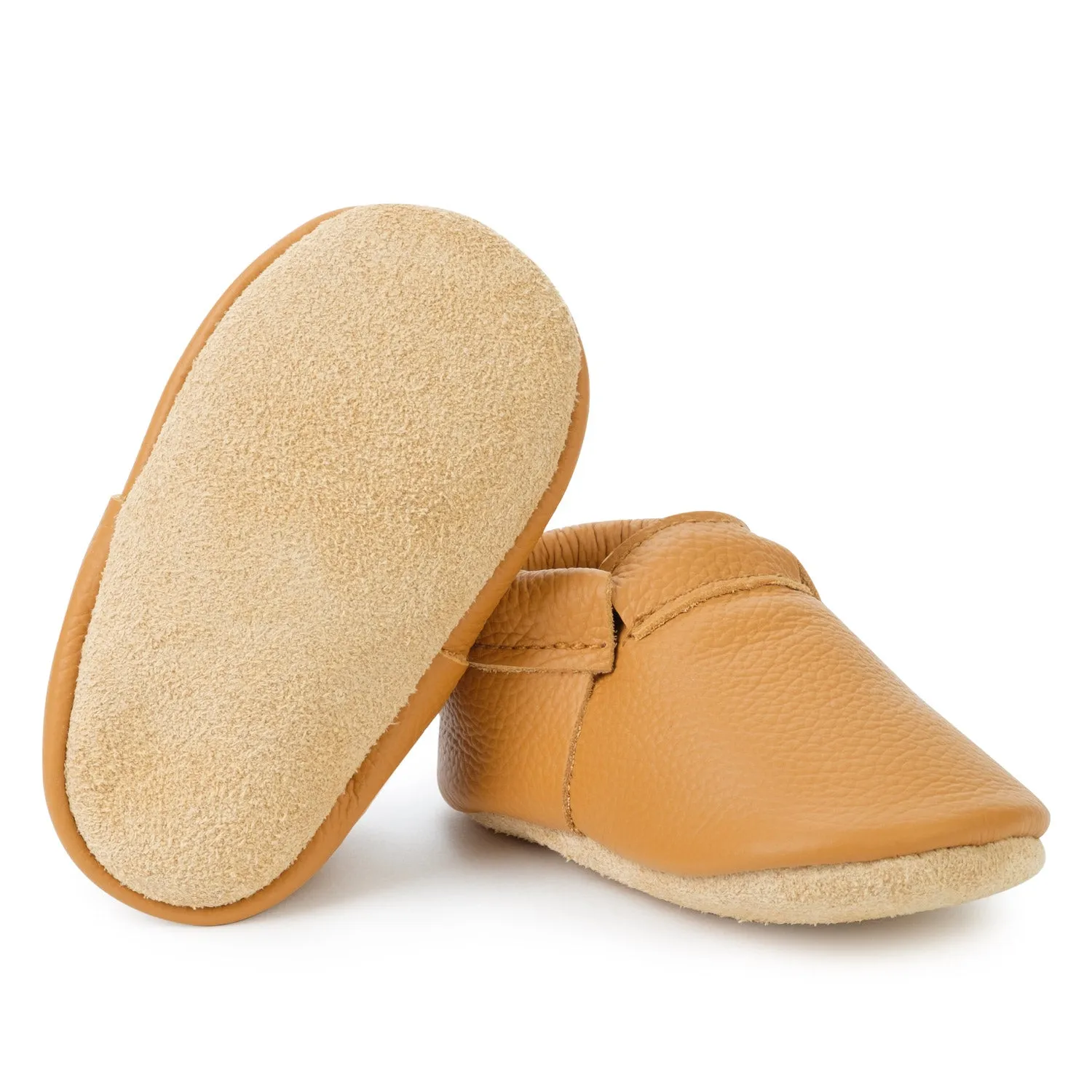 Gingersnap Fringeless Moccasins