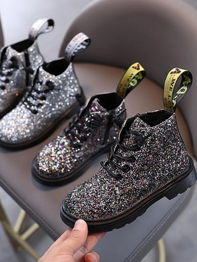 Girls Sparkly Glitter Boots By Liv and Mia