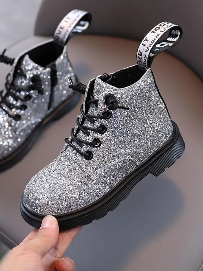 Girls Sparkly Glitter Boots By Liv and Mia