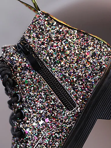 Girls Sparkly Glitter Boots By Liv and Mia
