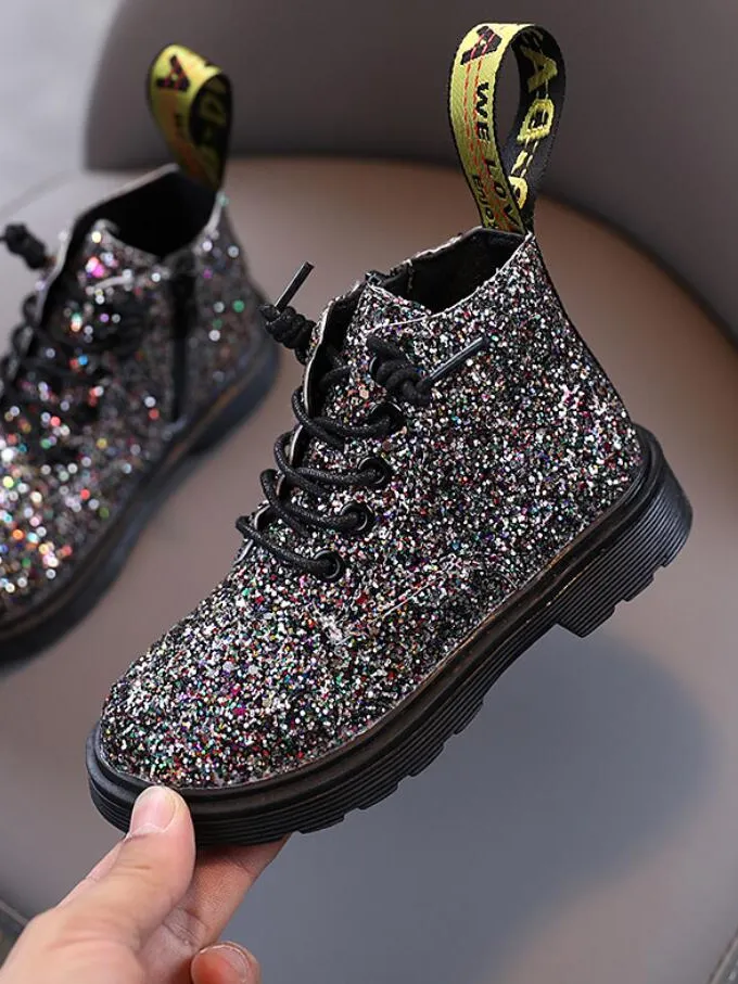 Girls Sparkly Glitter Boots By Liv and Mia