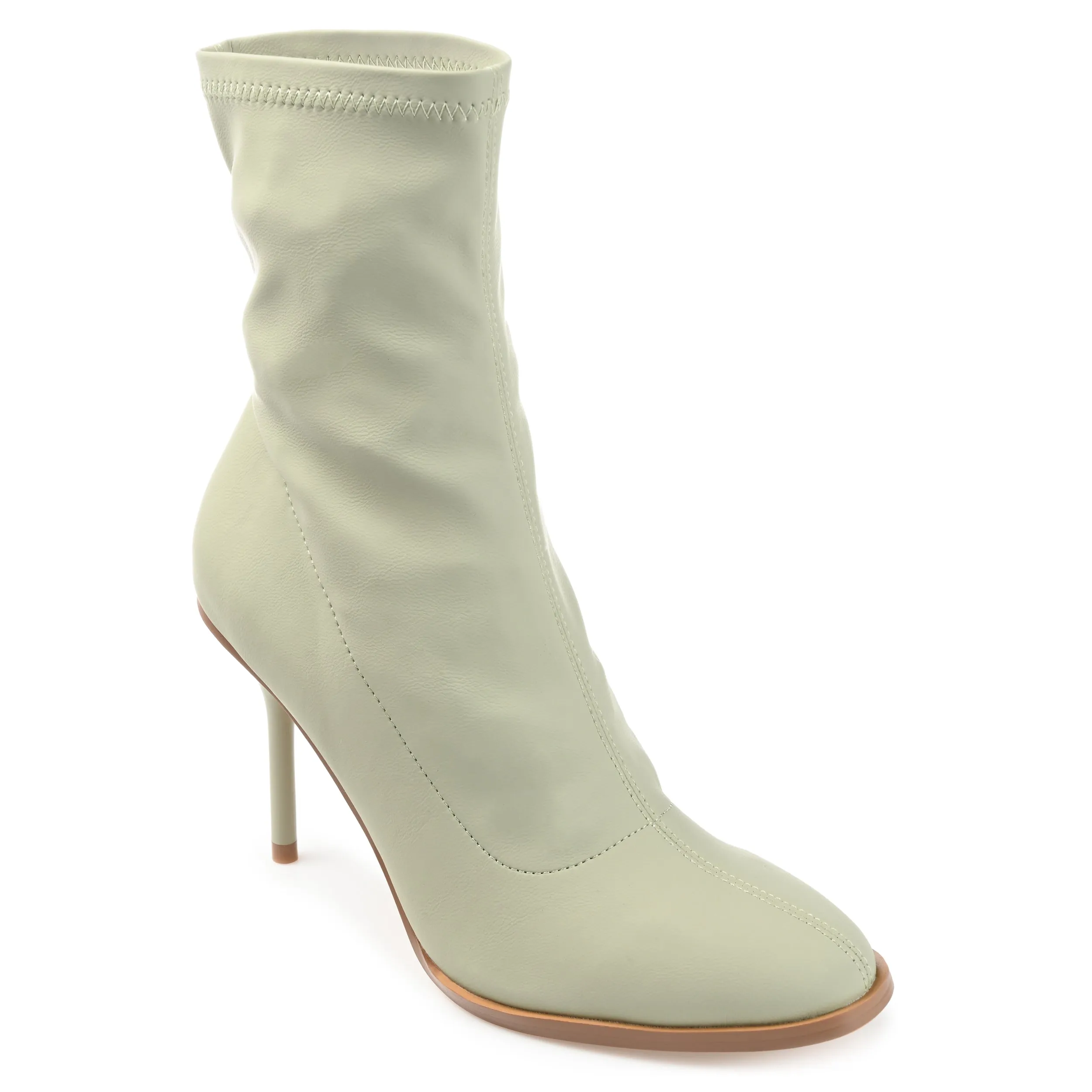GIZZEL PULL ON BOOTIES IN FAUX LEATHER