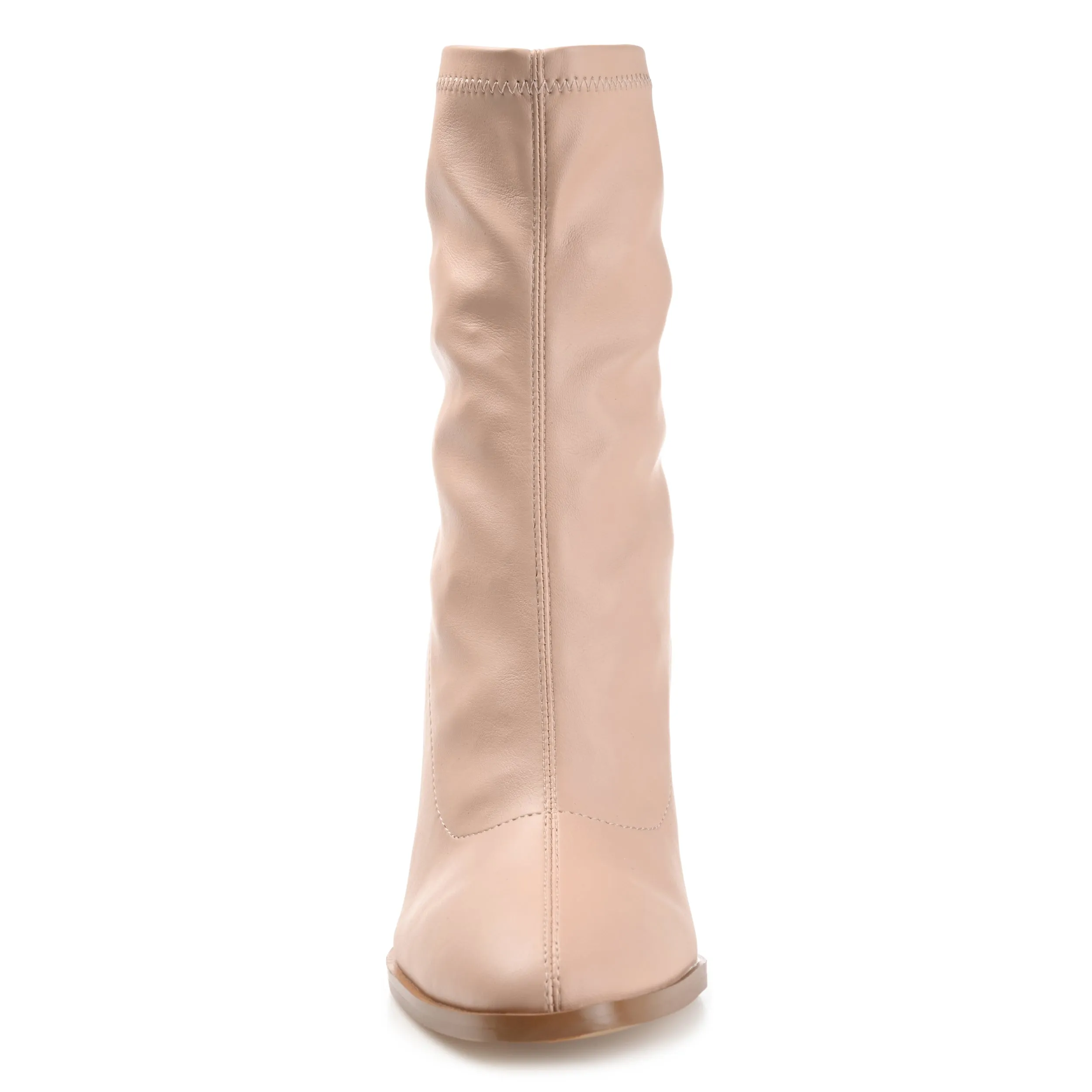 GIZZEL PULL ON BOOTIES IN FAUX LEATHER