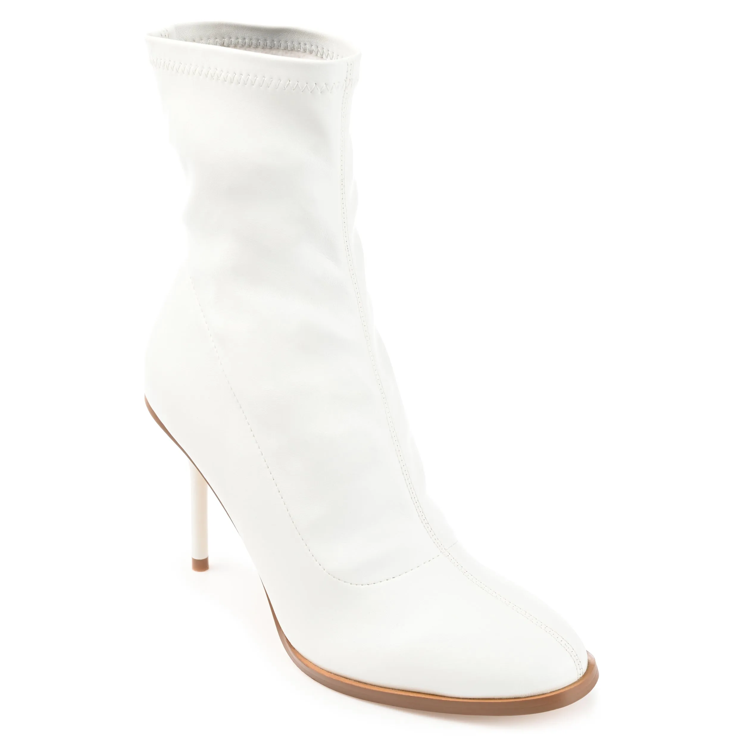 GIZZEL PULL ON BOOTIES IN FAUX LEATHER
