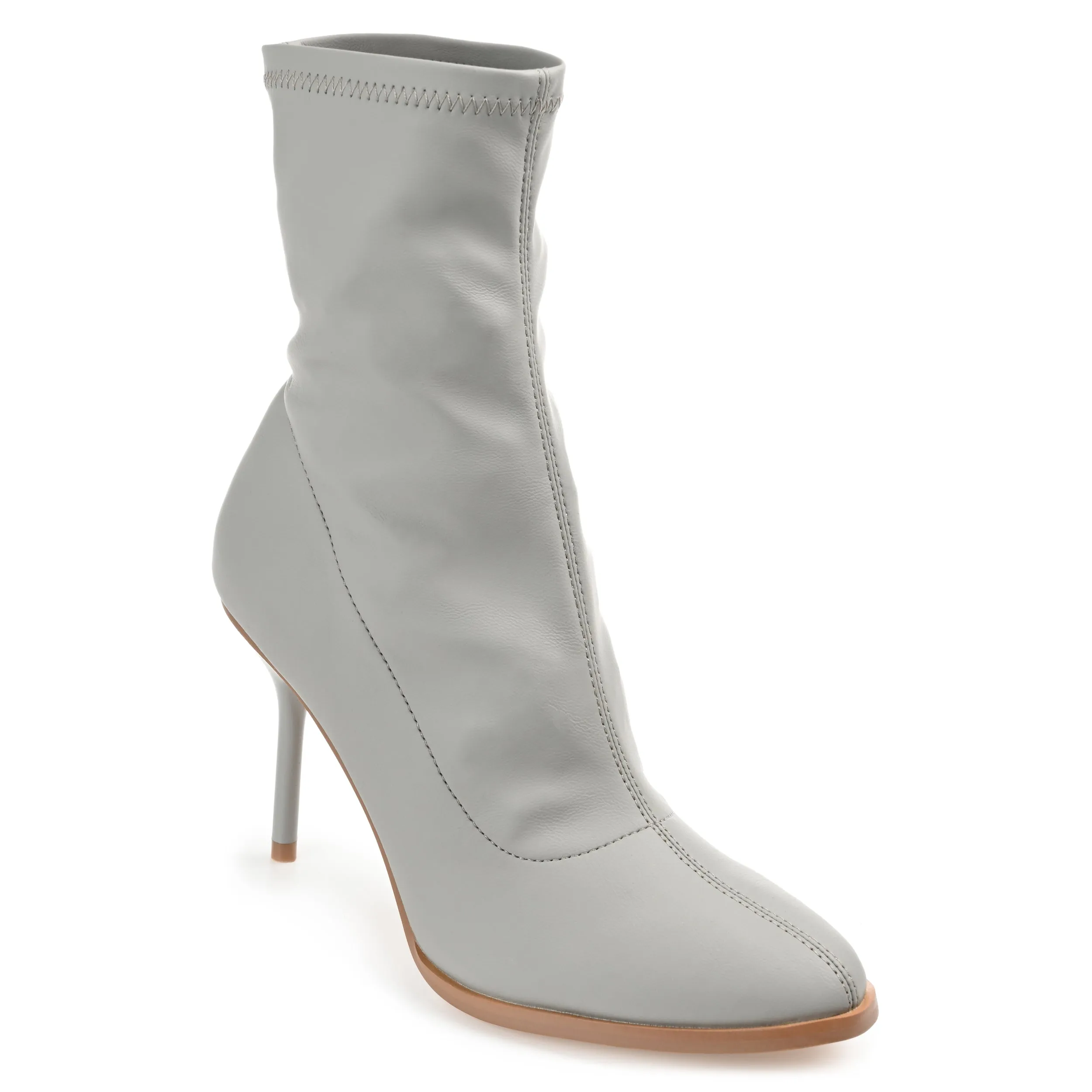 GIZZEL PULL ON BOOTIES IN FAUX LEATHER