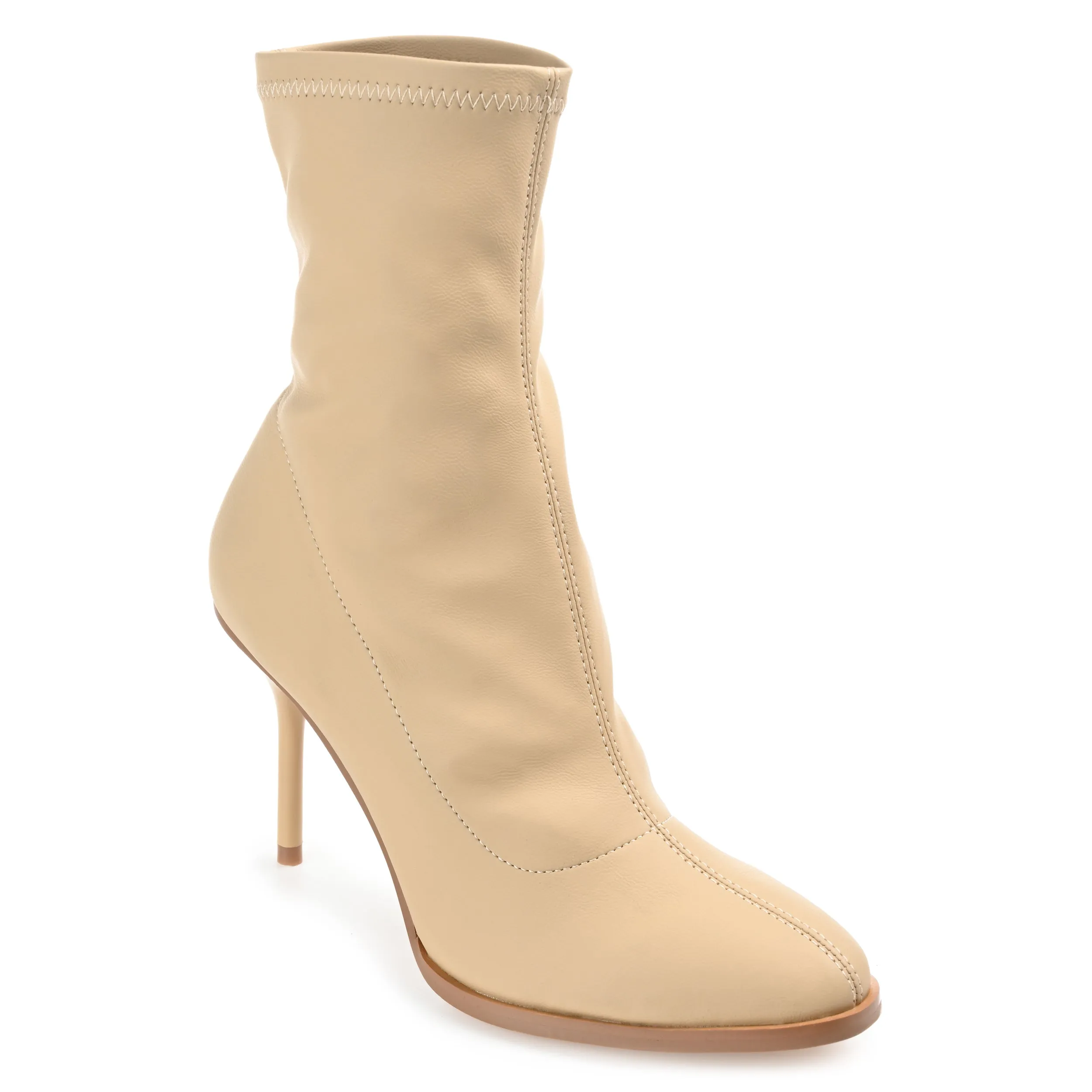 GIZZEL PULL ON BOOTIES IN FAUX LEATHER