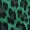 Green Animal Print High Neck Skater Dress