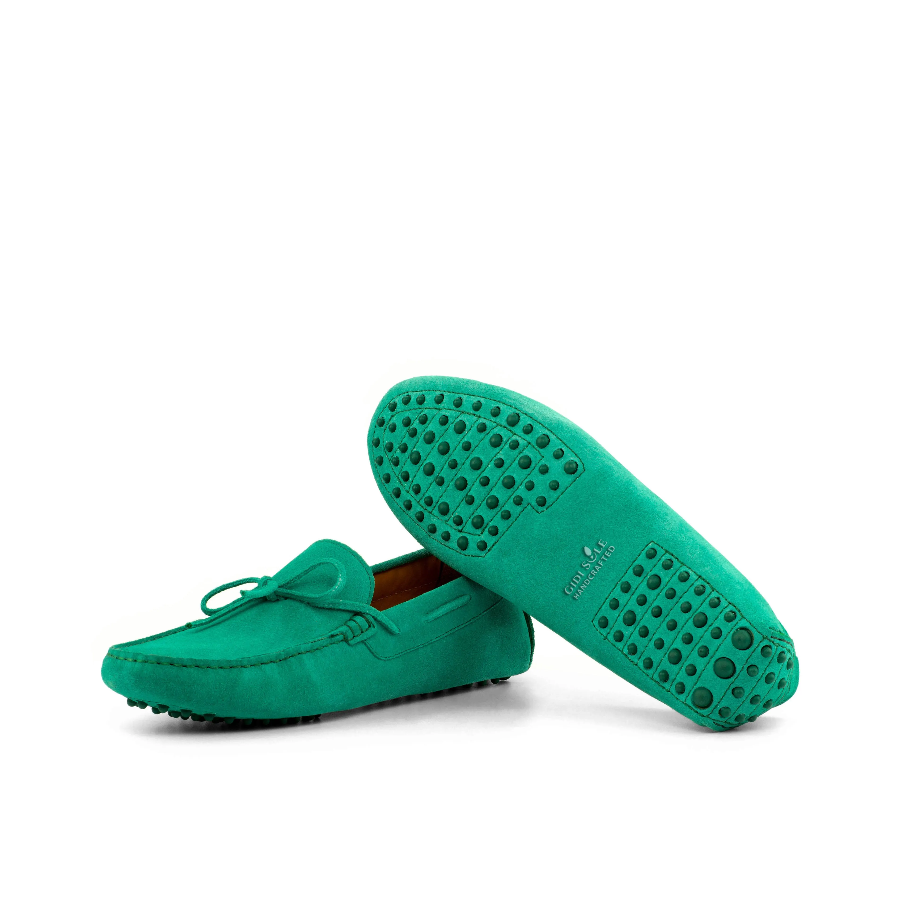 Happy Driver - Calf Suede Green