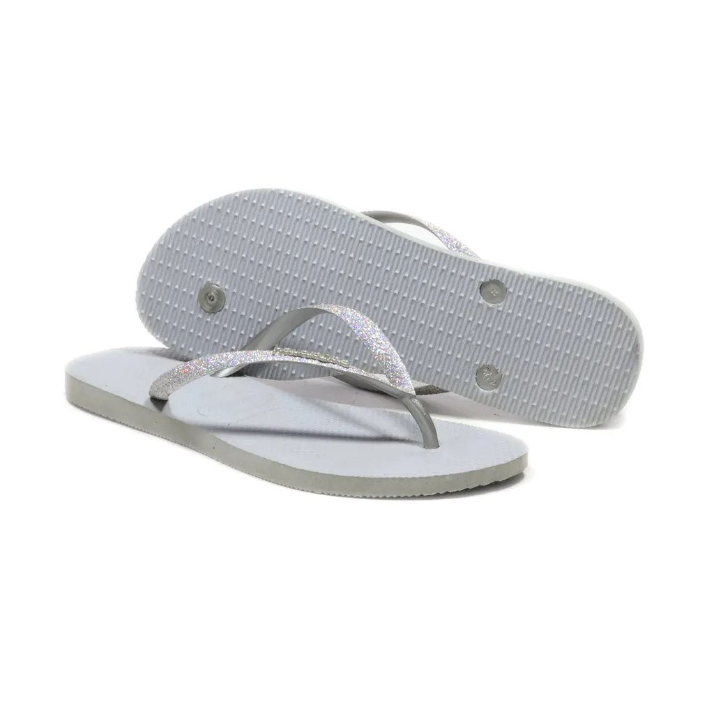 Havaianas Flip Flops Rubber Grey Colour For Women