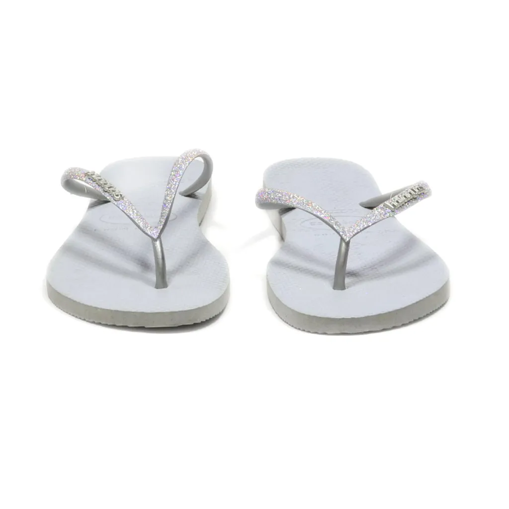 Havaianas Flip Flops Rubber Grey Colour For Women