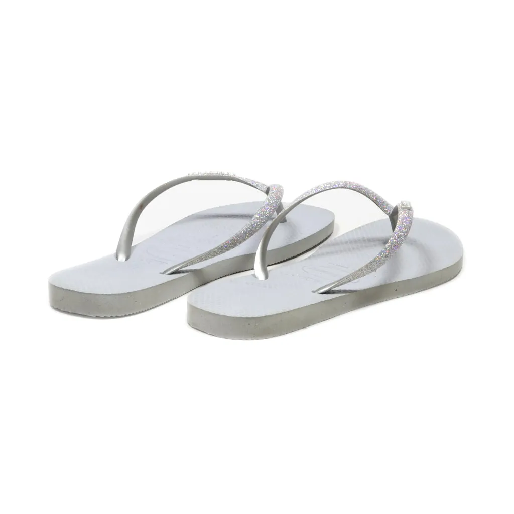 Havaianas Flip Flops Rubber Grey Colour For Women