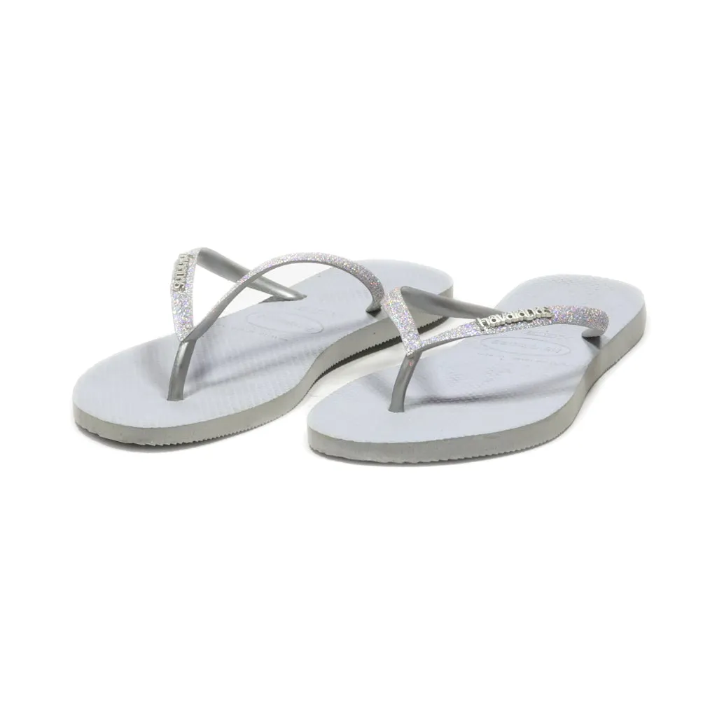 Havaianas Flip Flops Rubber Grey Colour For Women