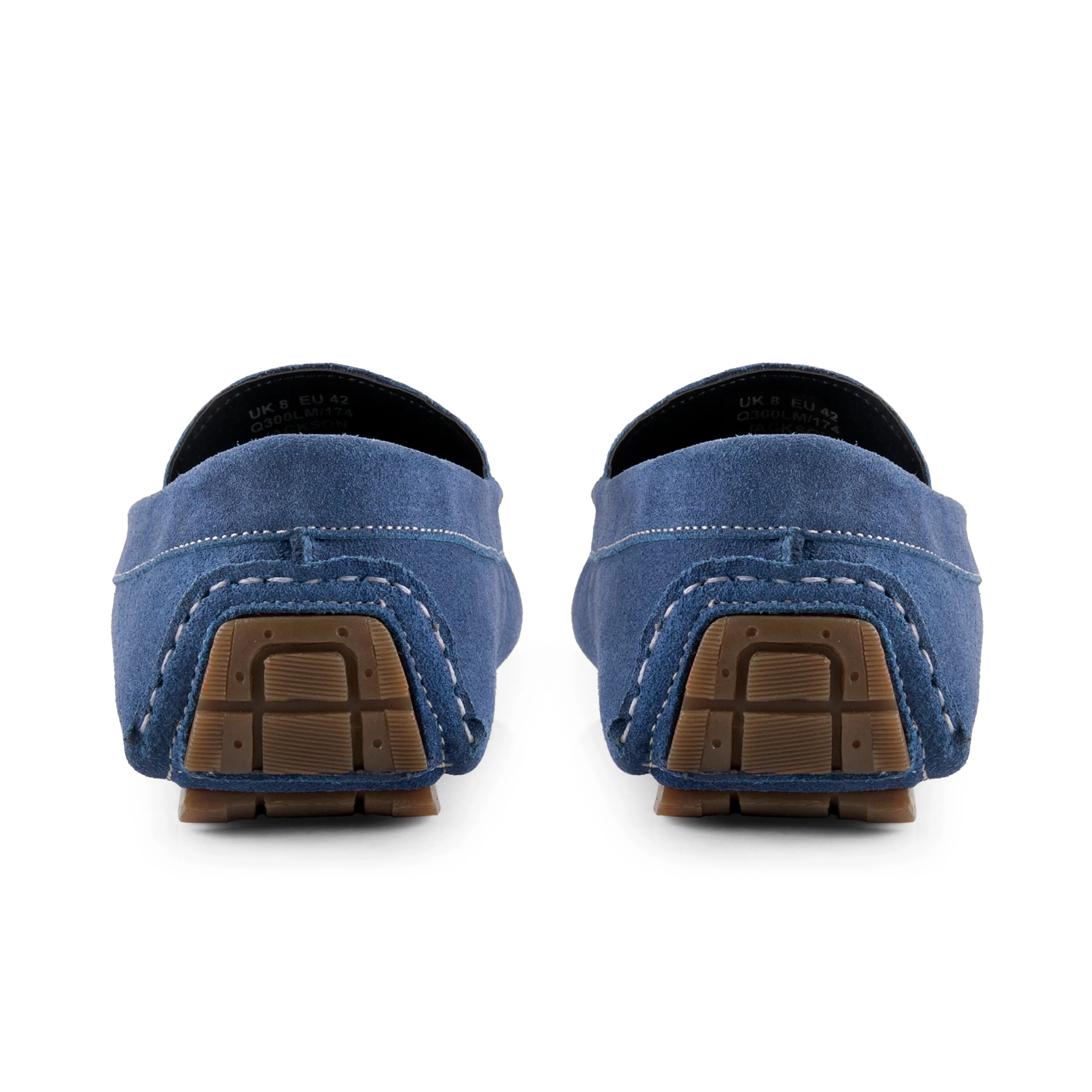Jackson Suede Leather Driving Loafer - Blue