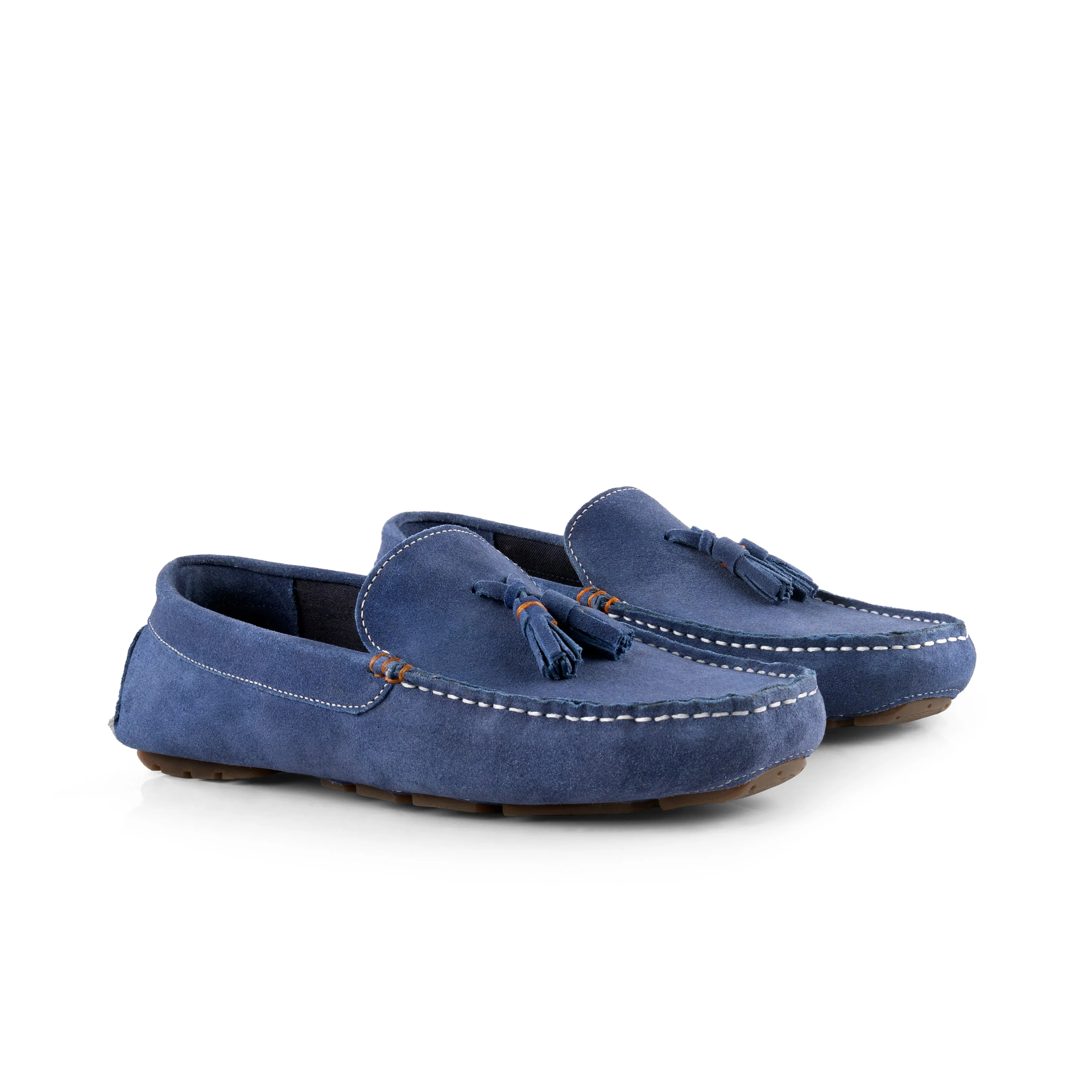 Jackson Suede Leather Driving Loafer - Blue