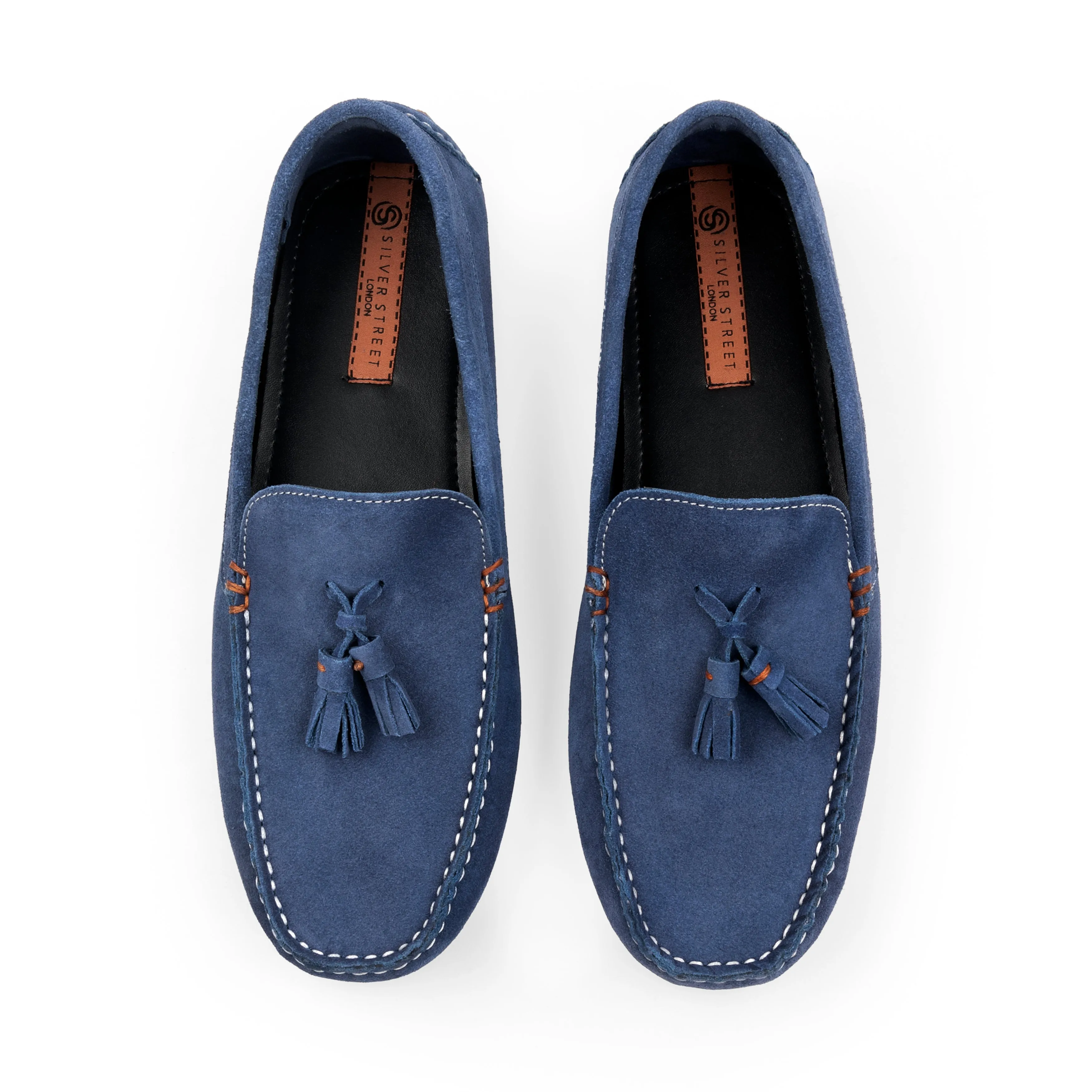Jackson Suede Leather Driving Loafer - Blue