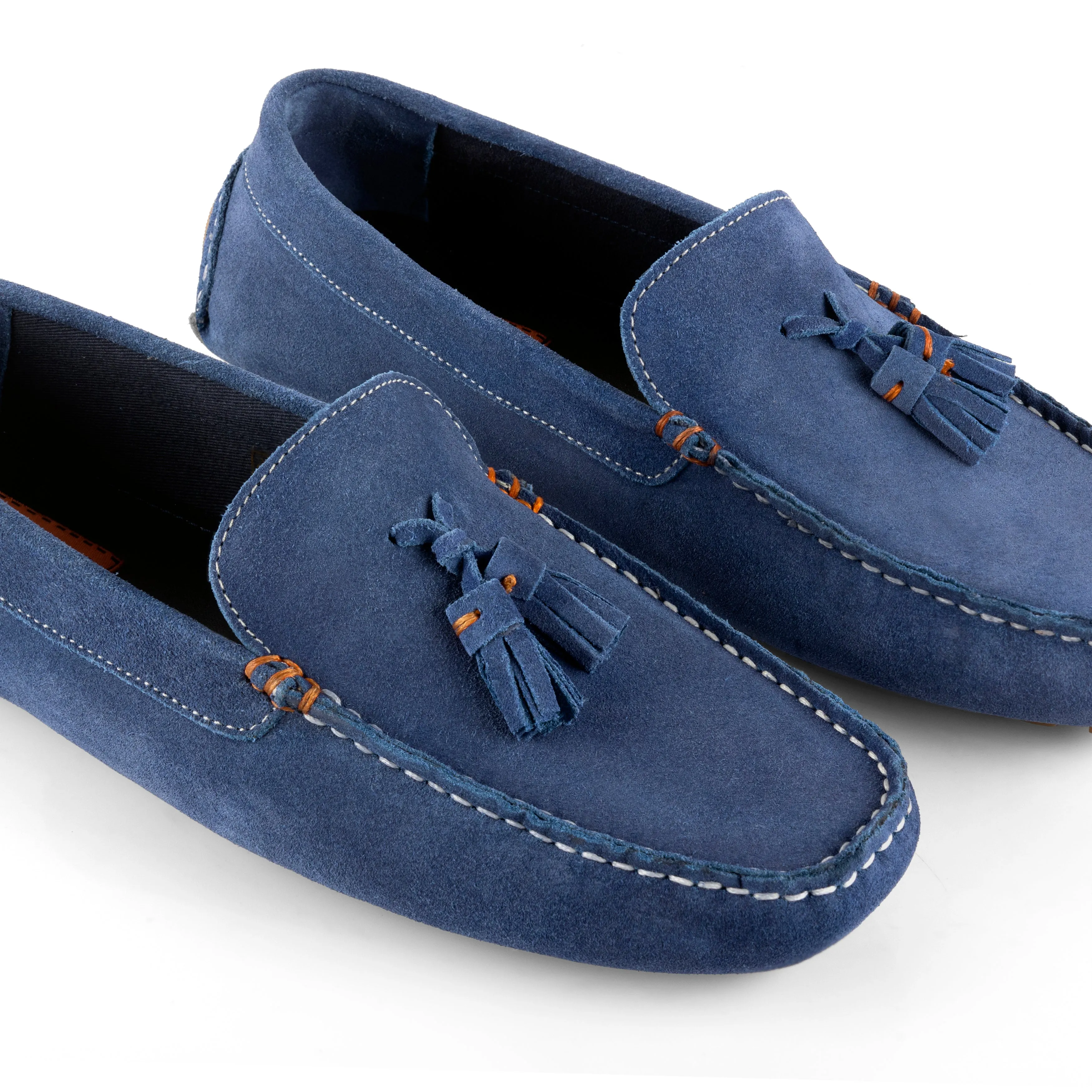 Jackson Suede Leather Driving Loafer - Blue