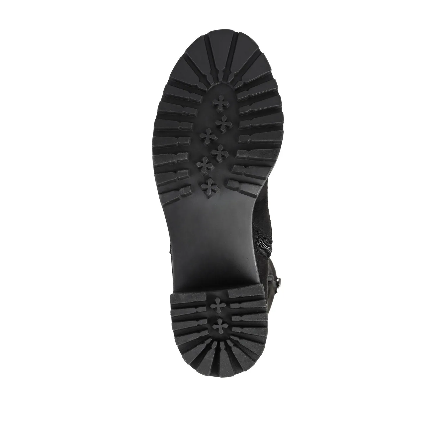 JENICCA LACE-UP BOOTS IN WIDE CALF