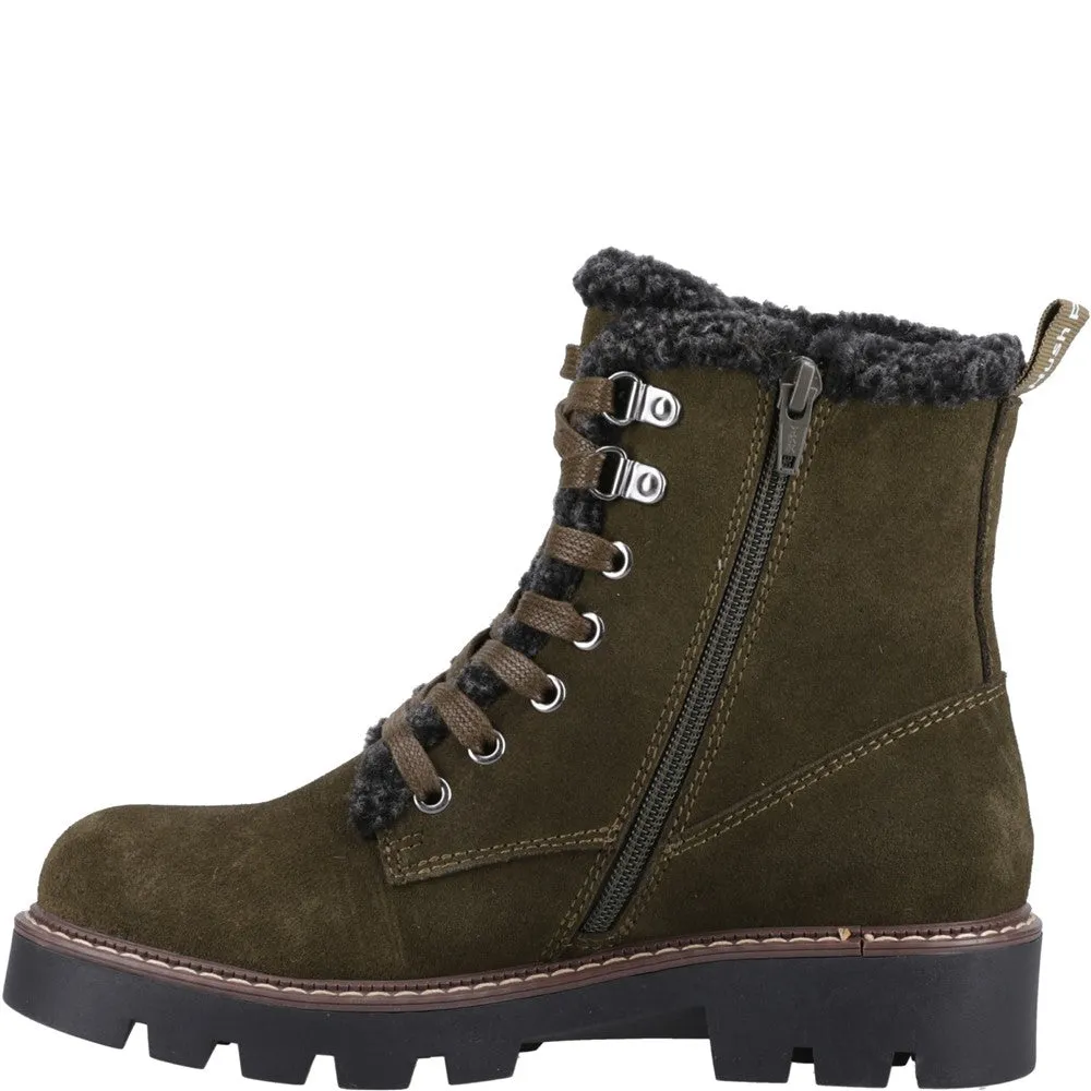 Khaki Aurelia Ankle Boots