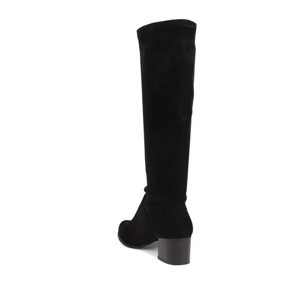 Knee Length Heeled Boots - WBINS38074 / 324 480