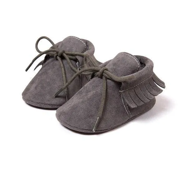 Laced Up Baby Moccasins