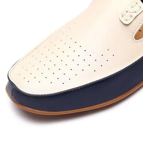 Large Size Men Color Blocking Loafers
