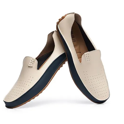 Large Size Men Color Blocking Loafers