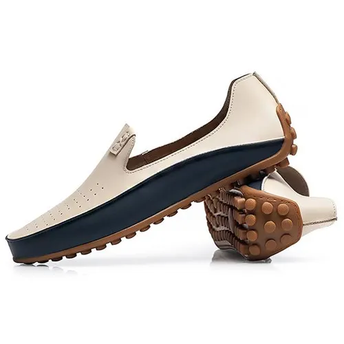 Large Size Men Color Blocking Loafers