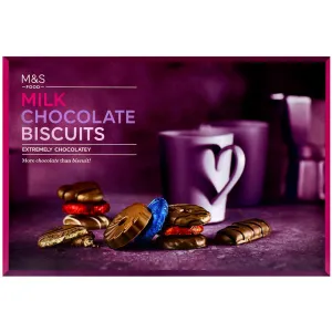 M&S Food Outrageously Chocolatey Milk Chocolate Biscuits 450g