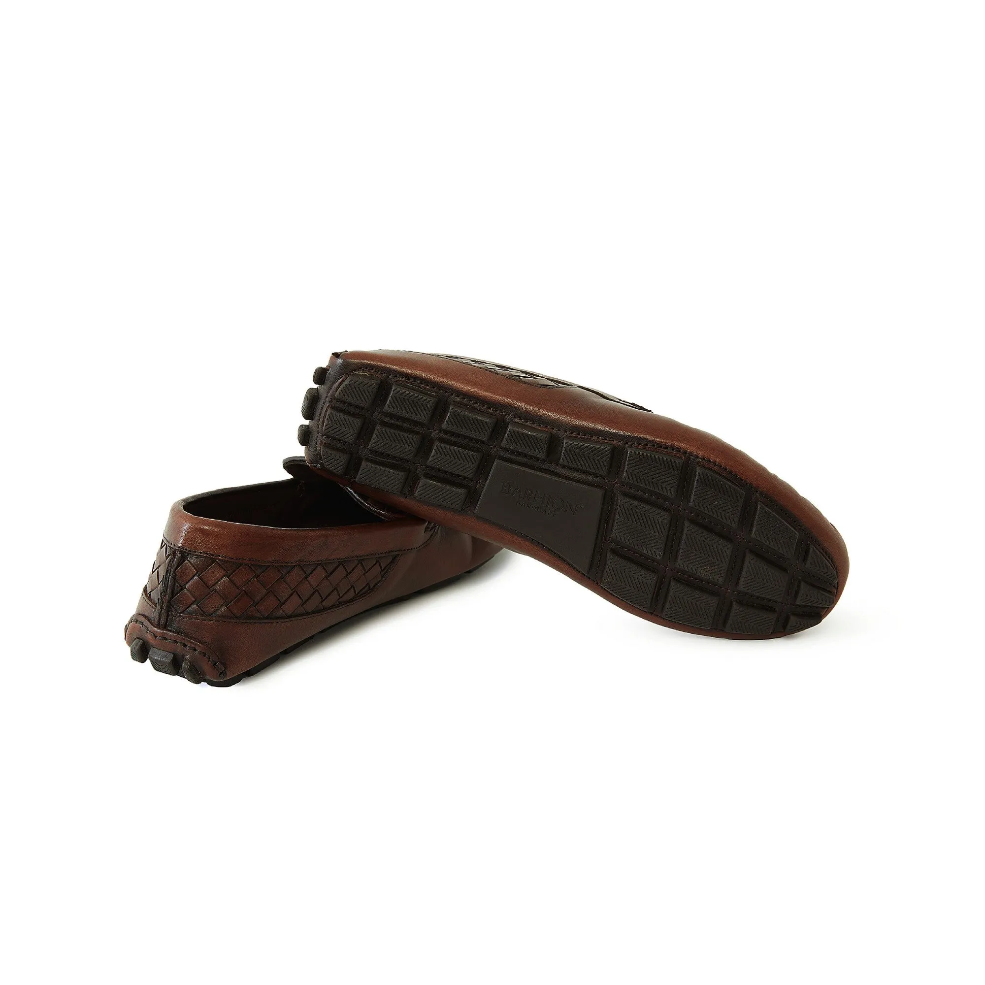 Men's Calf Leather handcrafted Driving Shoes M7012